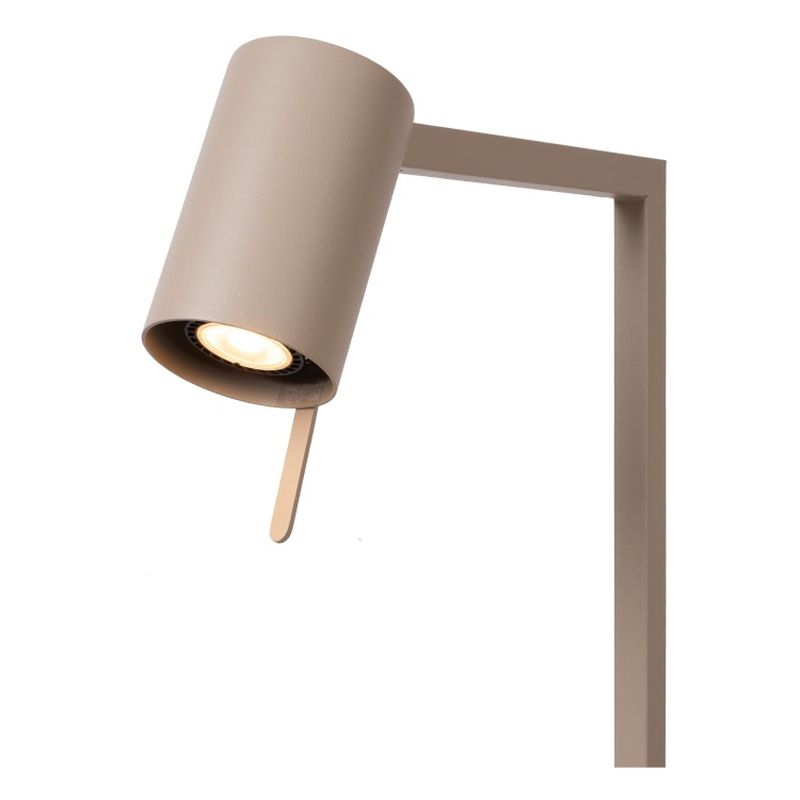 Lucide LESLEY - Stojacia lampa na čítanie - 1xGU10 - Taupe